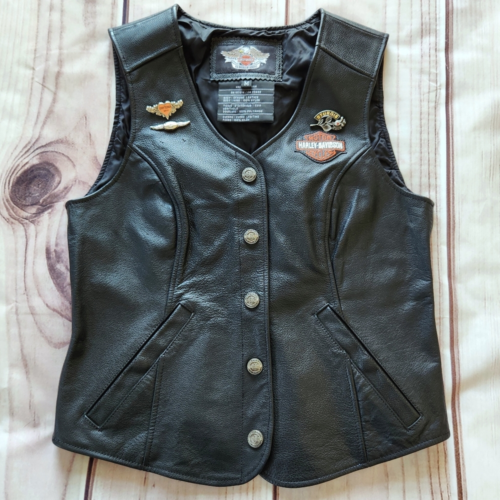 Harley-Davidson Black Leather Vest